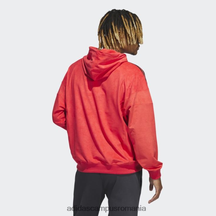 adidas campus romania hanoracă adicolor classics plush roșu bărbați roșu J266N27297