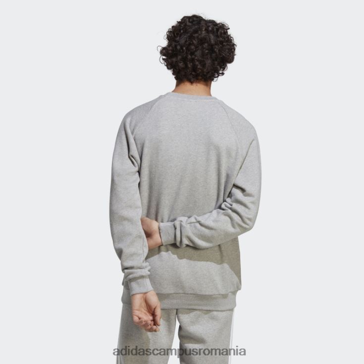 adidas campus romania hanorac adicolor classics trefoil crewneck gri mediu bărbați gri mediu J266N25390