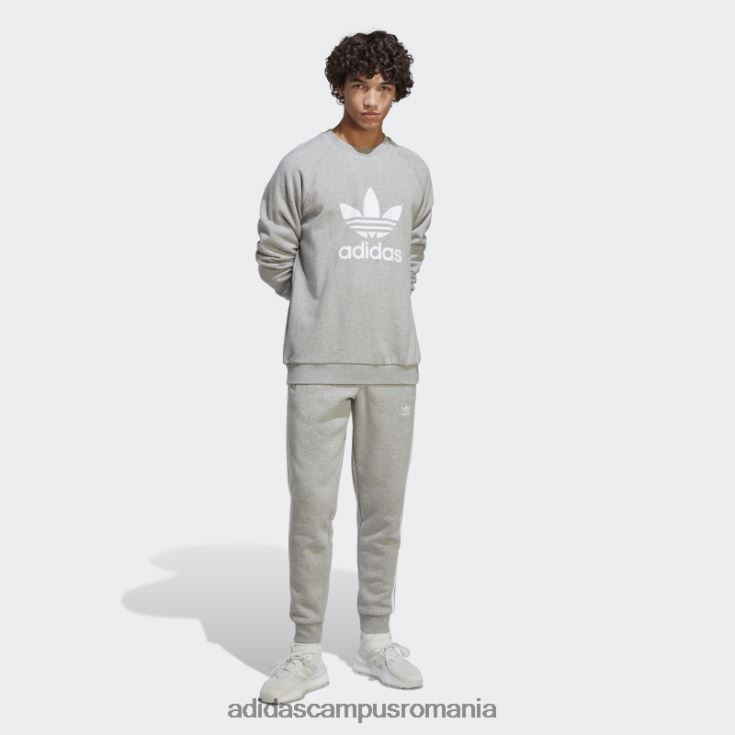 adidas campus romania hanorac adicolor classics trefoil crewneck gri mediu bărbați gri mediu J266N25390