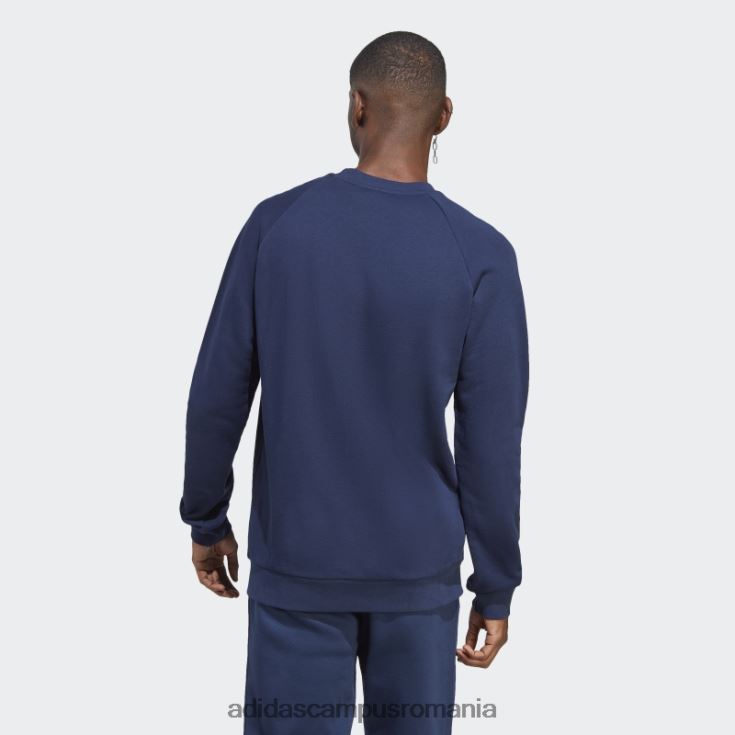 adidas campus romania hanorac adicolor classics trefoil crewneck night indigo bărbați indigo de noapte J266N24925