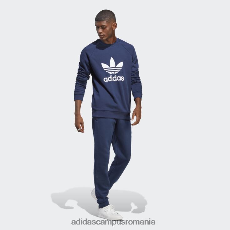 adidas campus romania hanorac adicolor classics trefoil crewneck night indigo bărbați indigo de noapte J266N24925