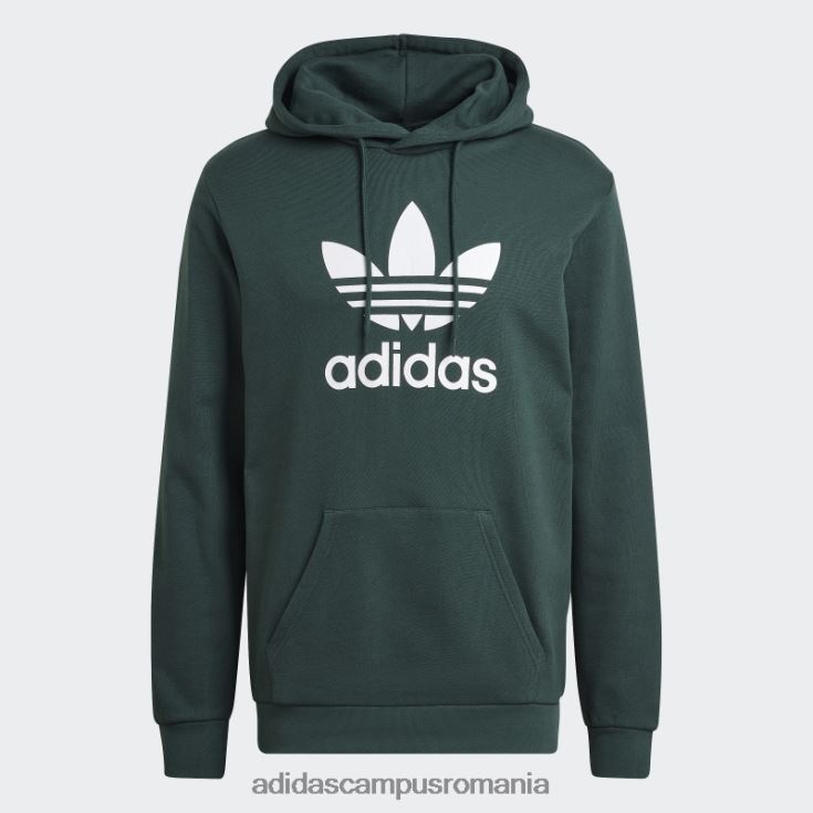 adidas campus romania hanorac adicolor classics trefoil verde mineral bărbați verde mineral J266N26631