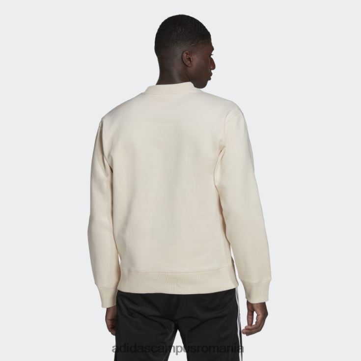 adidas campus romania hanorac adicolor contempo crew alb bărbați alb J266N26793
