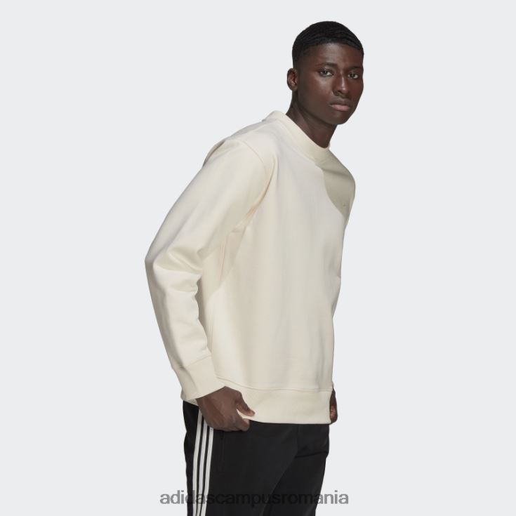 adidas campus romania hanorac adicolor contempo crew alb bărbați alb J266N26793