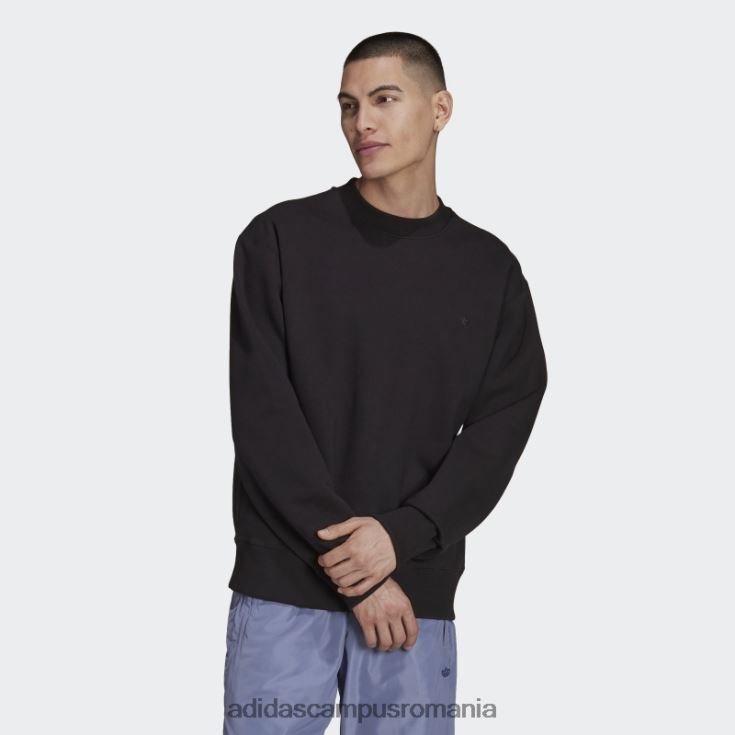 adidas campus romania hanorac adicolor trefoil crewneck negru bărbați negru J266N26806