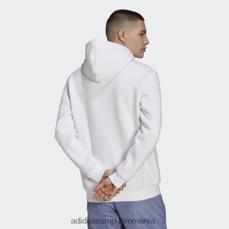 adidas campus romania hanorac alb adicolor essentials trefoil bărbați alb J266N25231
