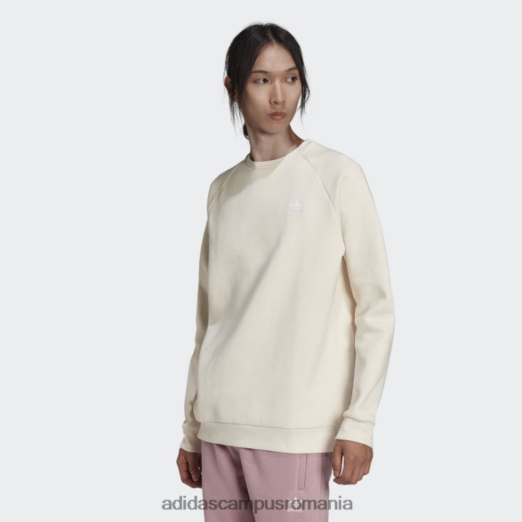 adidas campus romania hanorac alb adicolor essentials trefoil crewgate bărbați alb J266N26767