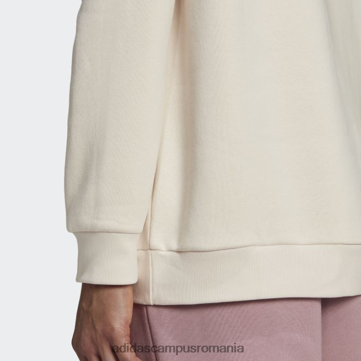 adidas campus romania hanorac alb adicolor essentials trefoil crewgate bărbați alb J266N26767