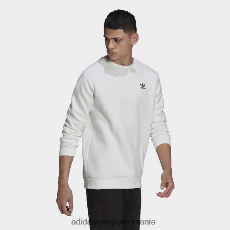 adidas campus romania hanorac alb adicolor essentials trefoil crewgate bărbați alb J266N27552