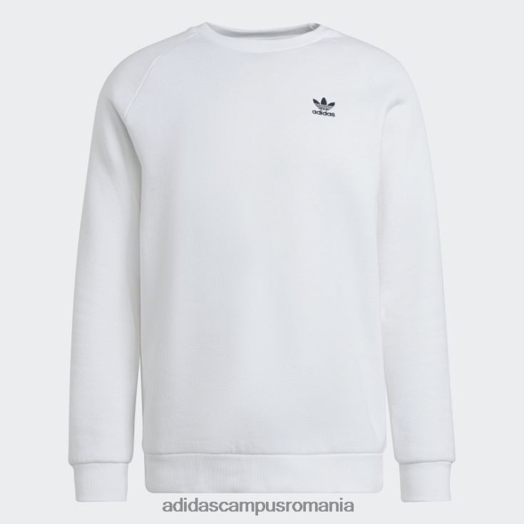 adidas campus romania hanorac alb adicolor essentials trefoil crewgate bărbați alb J266N27552