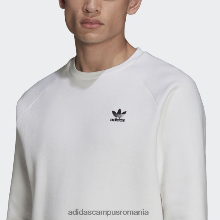 adidas campus romania hanorac alb adicolor essentials trefoil crewgate bărbați alb J266N27552