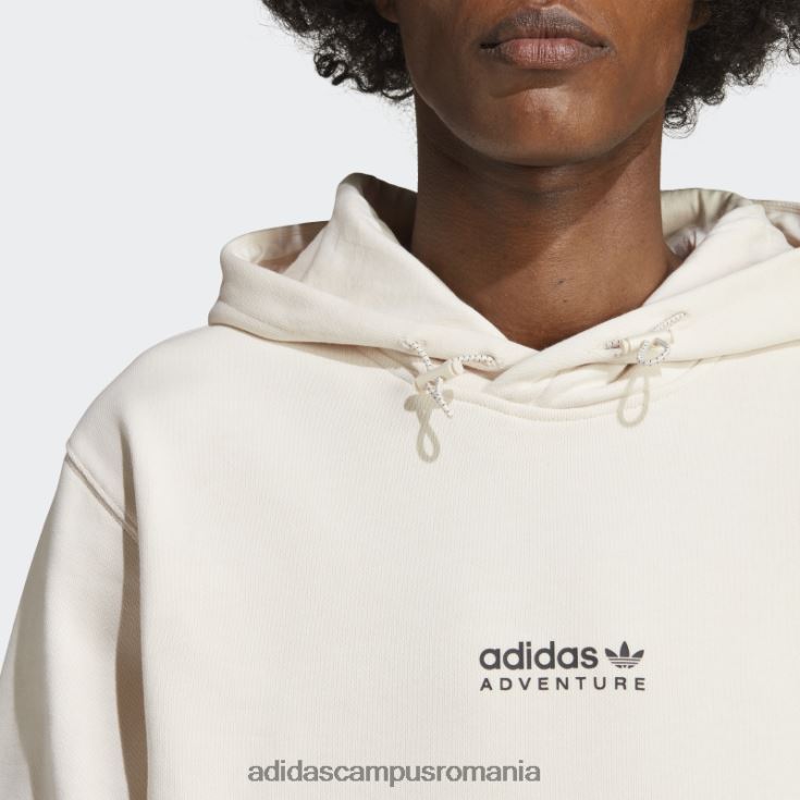adidas campus romania hanorac alb de aventură de modă bărbați alb J266N214068