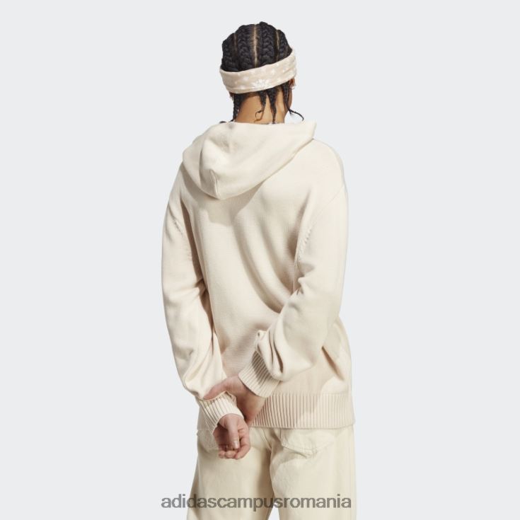 adidas campus romania hanorac alb din tricot premium essentials bărbați alb J266N2904