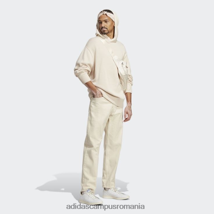 adidas campus romania hanorac alb din tricot premium essentials bărbați alb J266N2904