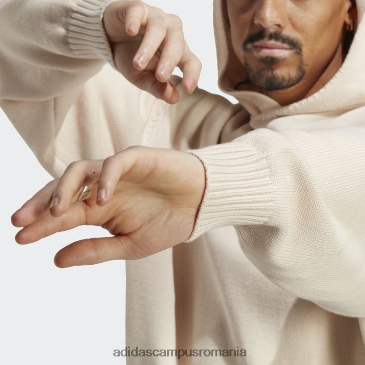 adidas campus romania hanorac alb din tricot premium essentials bărbați alb J266N2904