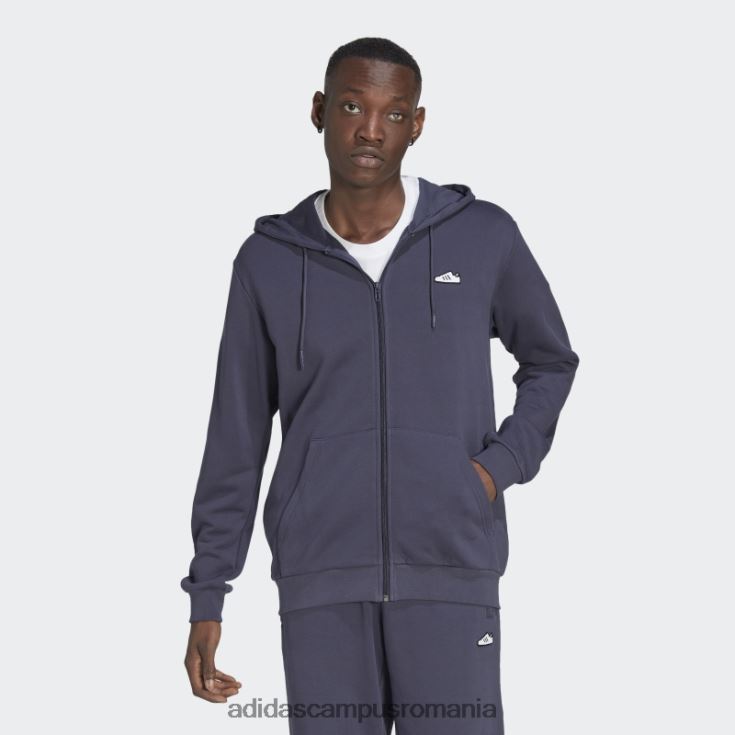 adidas campus romania hanorac brodat cu fermoar bleumarin bărbați marina J266N214629