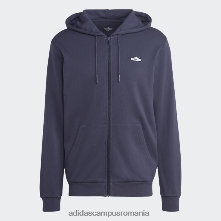 adidas campus romania hanorac brodat cu fermoar bleumarin bărbați marina J266N214629