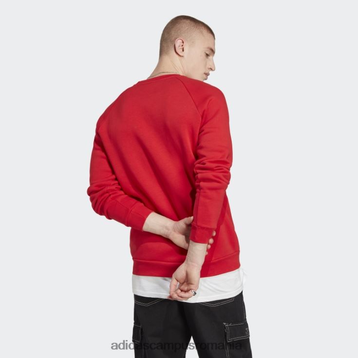 adidas campus romania hanorac crewneck trefoil essentials bărbați stacojiu J266N214482