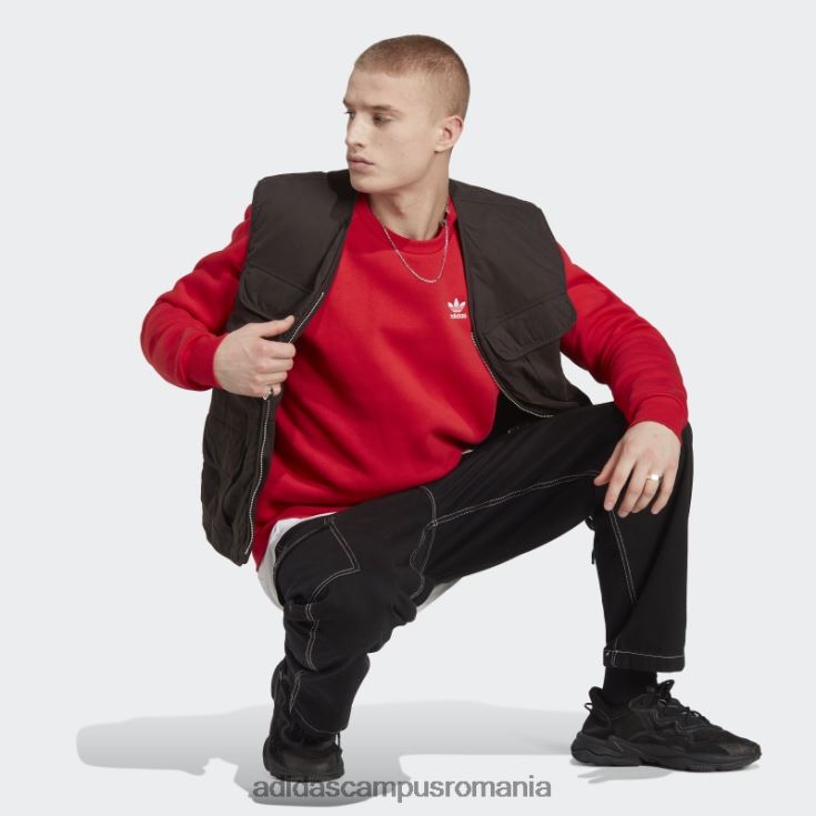 adidas campus romania hanorac crewneck trefoil essentials bărbați stacojiu J266N214482