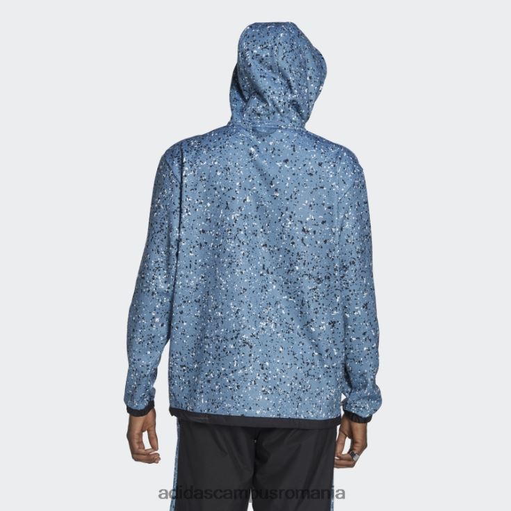 adidas campus romania hanorac cu capota cu imprimeu de iarna aventura multicolor bărbați multicolor/albastru alterat J266N21253