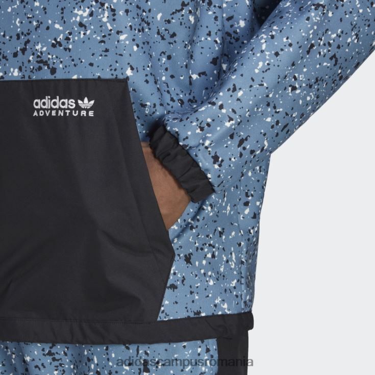 adidas campus romania hanorac cu capota cu imprimeu de iarna aventura multicolor bărbați multicolor/albastru alterat J266N21253