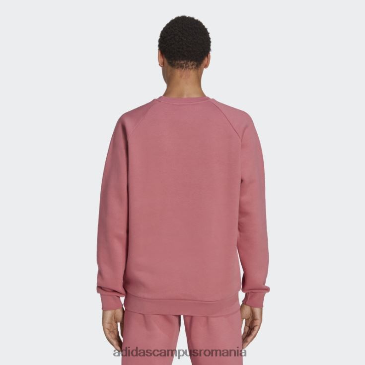 adidas campus romania hanorac cu gât crew trefoil essentials roz bărbați roz J266N213408