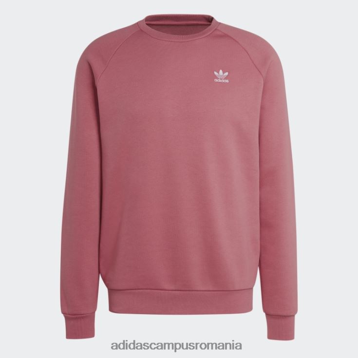 adidas campus romania hanorac cu gât crew trefoil essentials roz bărbați roz J266N213408