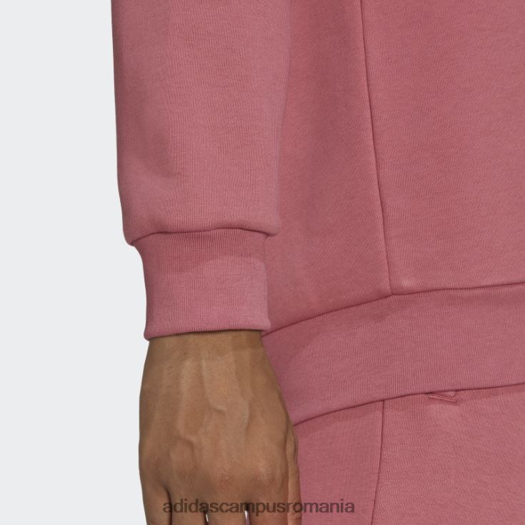 adidas campus romania hanorac cu gât crew trefoil essentials roz bărbați roz J266N213408