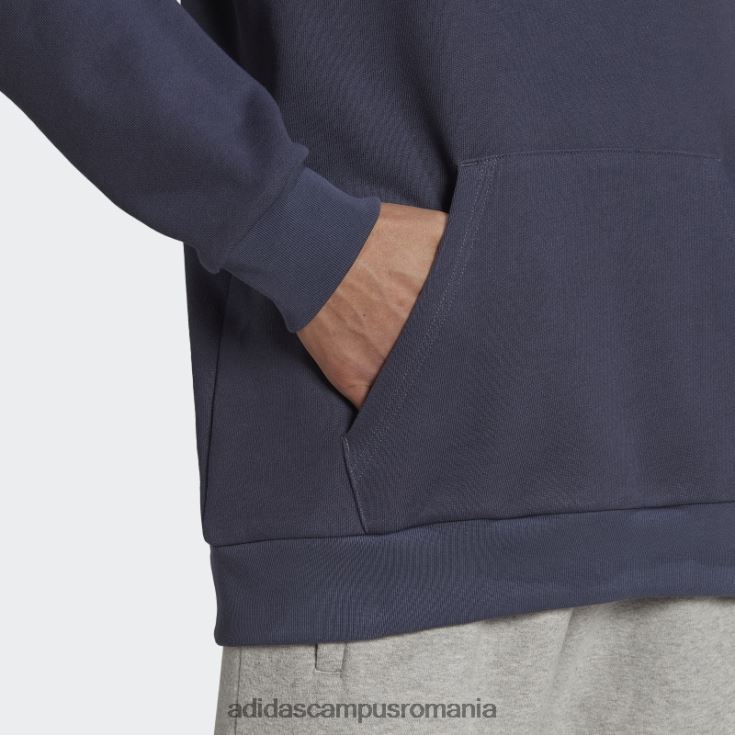 adidas campus romania hanorac cu glugă cu trefoil adicolor classics bleumarin bărbați bleumarin/alb J266N26676