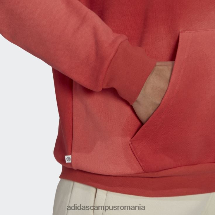 adidas campus romania hanorac cu glugă de club cu grafică roșie bărbați rosu alb J266N27283