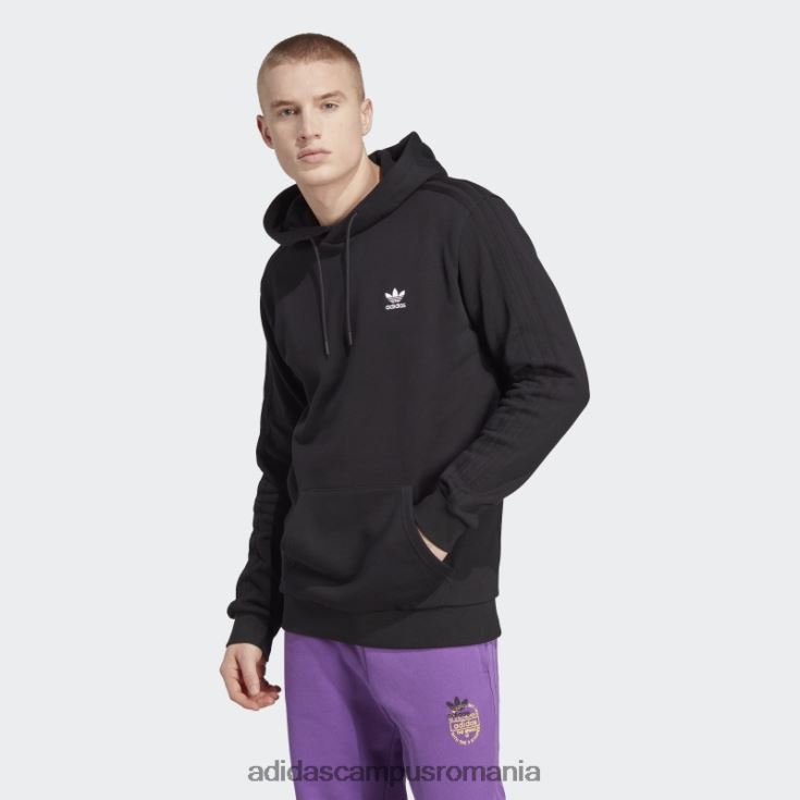 adidas campus romania hanorac cu grafică neagră new age bărbați negru J266N214470