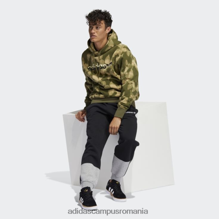 adidas campus romania hanorac cu imprimeu peste tot cu frunze de iarna olive bărbați măsline J266N215133