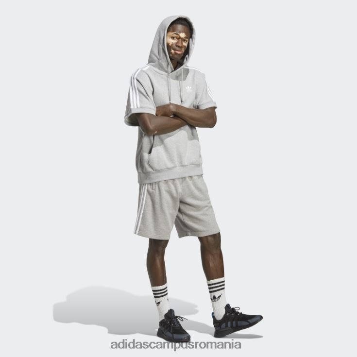 adidas campus romania hanorac cu maneca scurta adicolor classics gri mediu bărbați gri mediu J266N25419