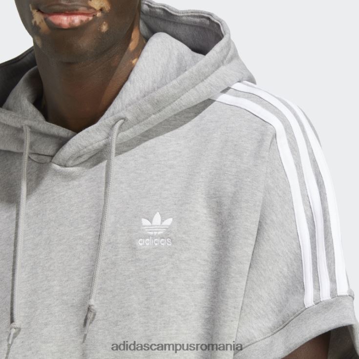 adidas campus romania hanorac cu maneca scurta adicolor classics gri mediu bărbați gri mediu J266N25419