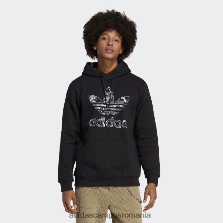 adidas campus romania hanorac cu umplutură camo cu grafică neagră bărbați negru J266N213378