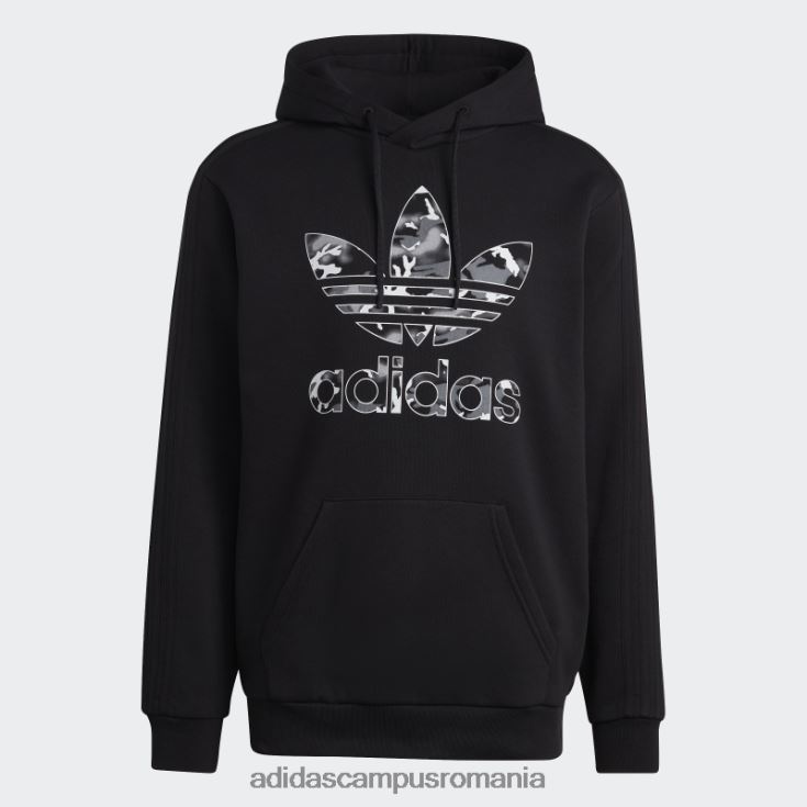 adidas campus romania hanorac cu umplutură camo cu grafică neagră bărbați negru J266N213378