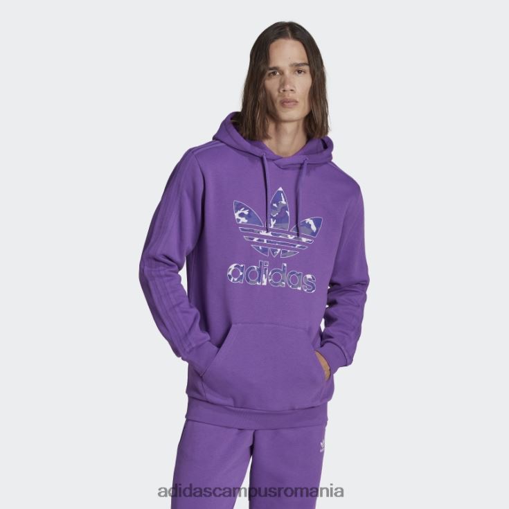 adidas campus romania hanorac cu umplutură camo cu grafică violet bărbați Violet J266N213799
