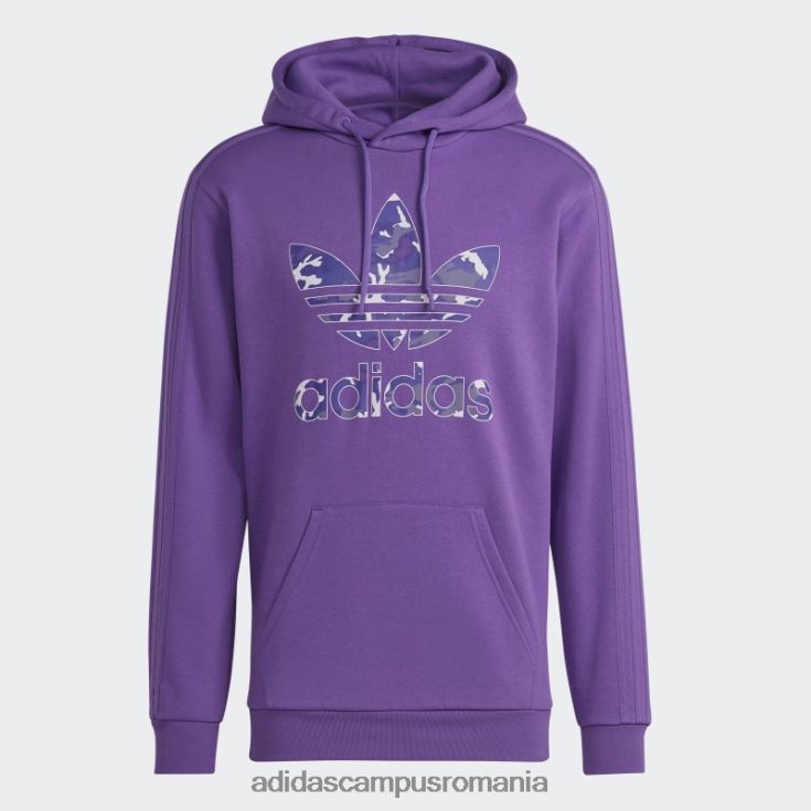 adidas campus romania hanorac cu umplutură camo cu grafică violet bărbați Violet J266N213799