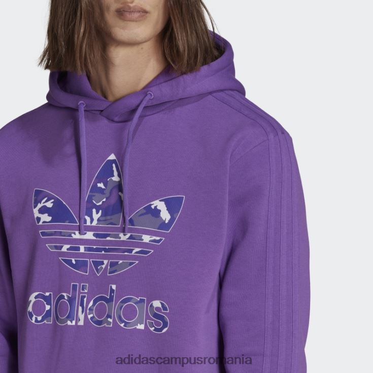 adidas campus romania hanorac cu umplutură camo cu grafică violet bărbați Violet J266N213799
