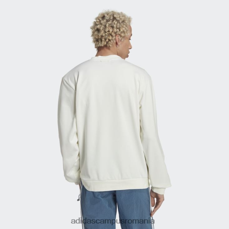 adidas campus romania hanorac de iarnă aventură cu gât roșu fashion alb bărbați alb J266N21272