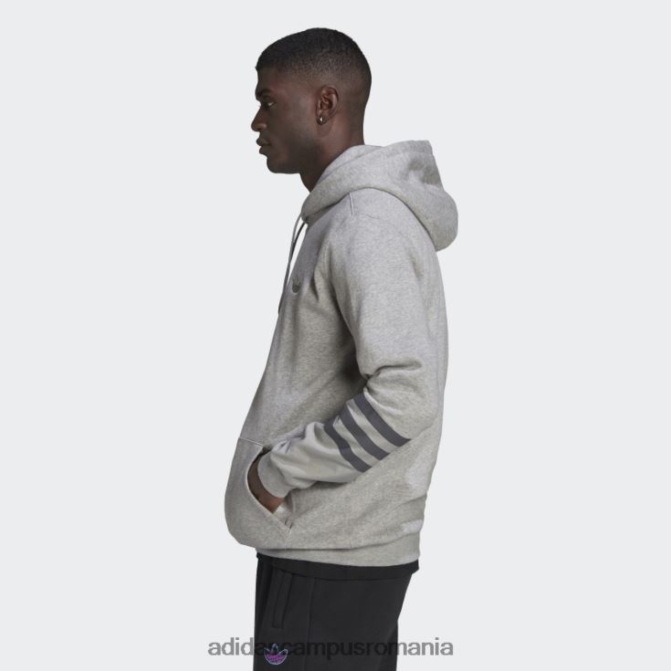 adidas campus romania hanorac din fleece sprt gri mediu bărbați gri mediu J266N215282