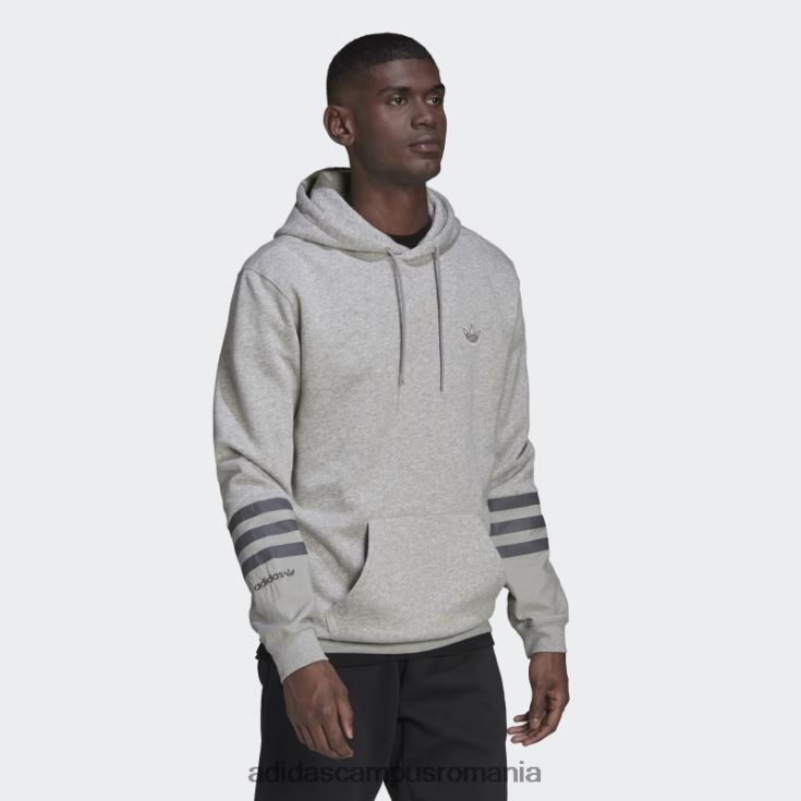 adidas campus romania hanorac din fleece sprt gri mediu bărbați gri mediu J266N215282