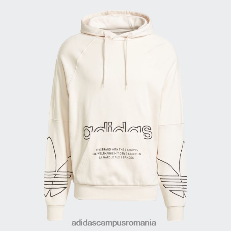 adidas campus romania hanorac grafic tricolor alb bărbați alb J266N21453