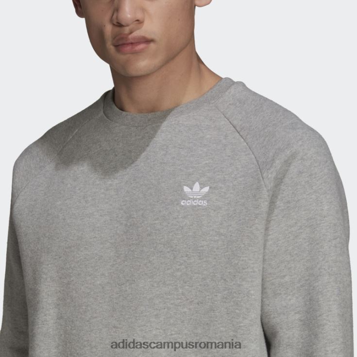 adidas campus romania hanorac gri mediu adicolor essentials trefoil crewgate adidas bărbați gri mediu J266N21323