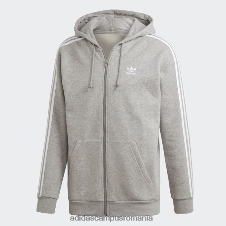 adidas campus romania hanorac gri mediu cu 3 dungi adidas bărbați gri mediu J266N26921