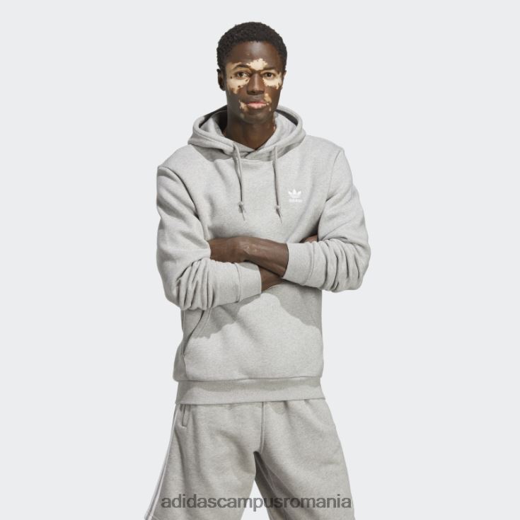 adidas campus romania hanorac gri mediu trefoil essentials adidas bărbați gri mediu J266N213095