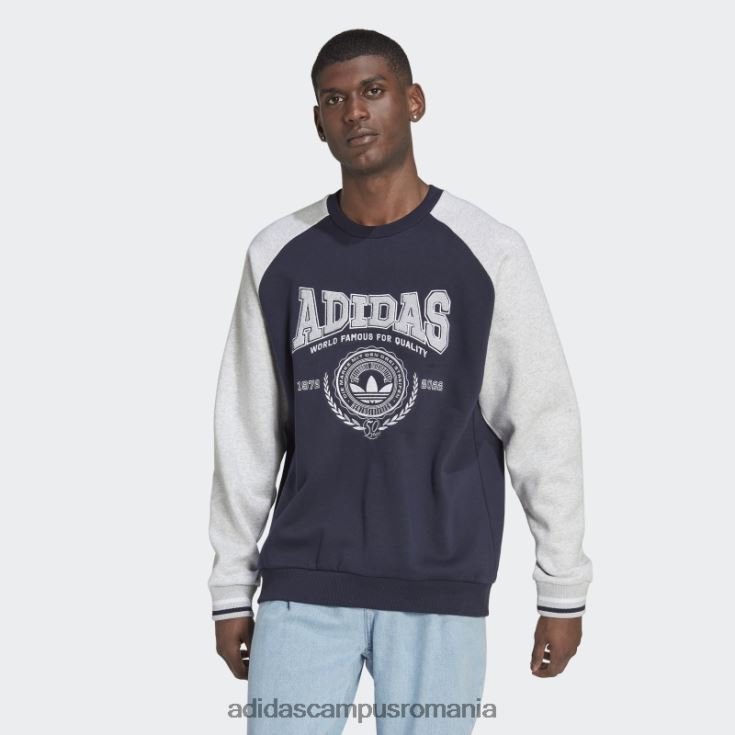 adidas campus romania hanorac ink varsity crewgate bărbați cerneală J266N21228