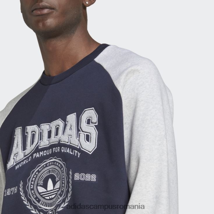 adidas campus romania hanorac ink varsity crewgate bărbați cerneală J266N21228