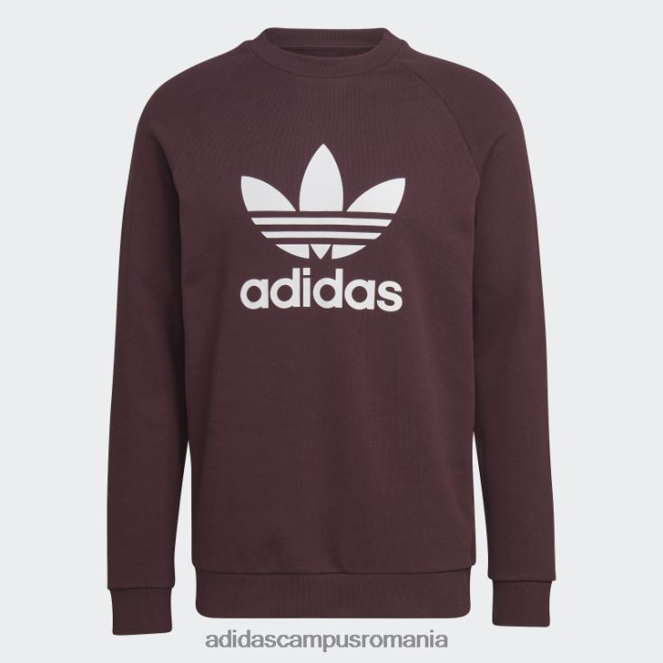 adidas campus romania hanorac maro adicolor classics trefoil crewgate bărbați maro J266N21313