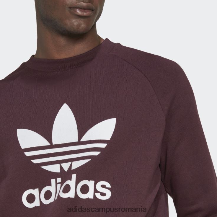 adidas campus romania hanorac maro adicolor classics trefoil crewgate bărbați maro J266N21313